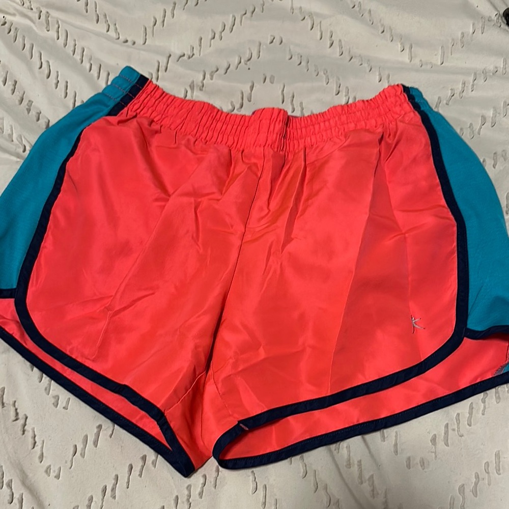 Danskin Coral and Teal Athletic Shorts